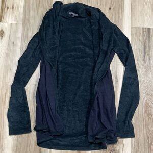 Anthropologie Michael Stars Two Tone Terrycloth Open Front Cardigan Womens Small